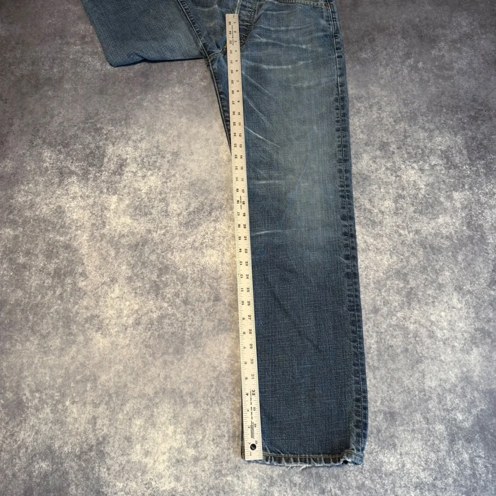 Vintage Levis 501 Limited Edition Mens 32x32 Blue Straight Leg Button Fly Jeans